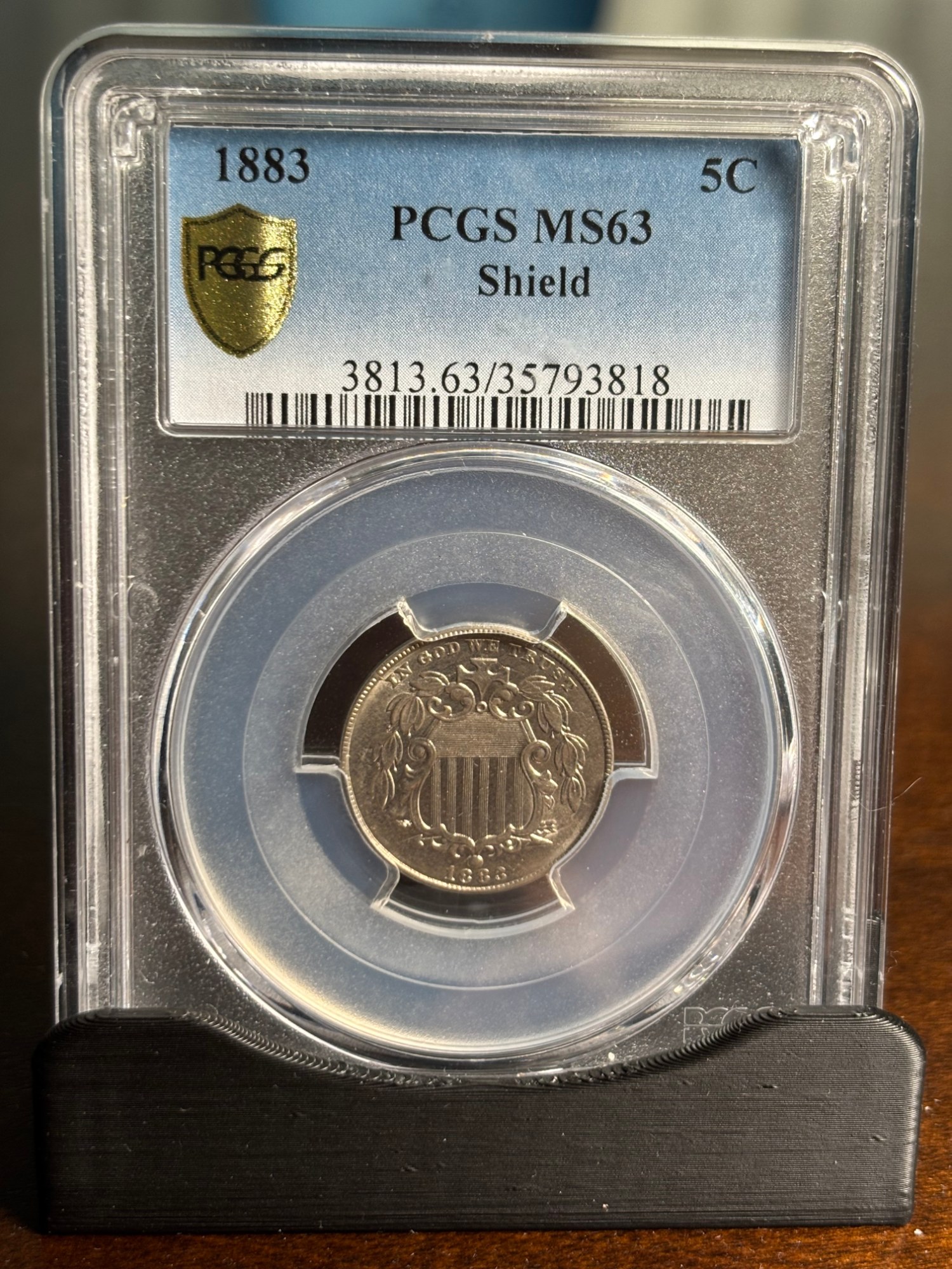 1883 Shield 5C - PCGS MS63